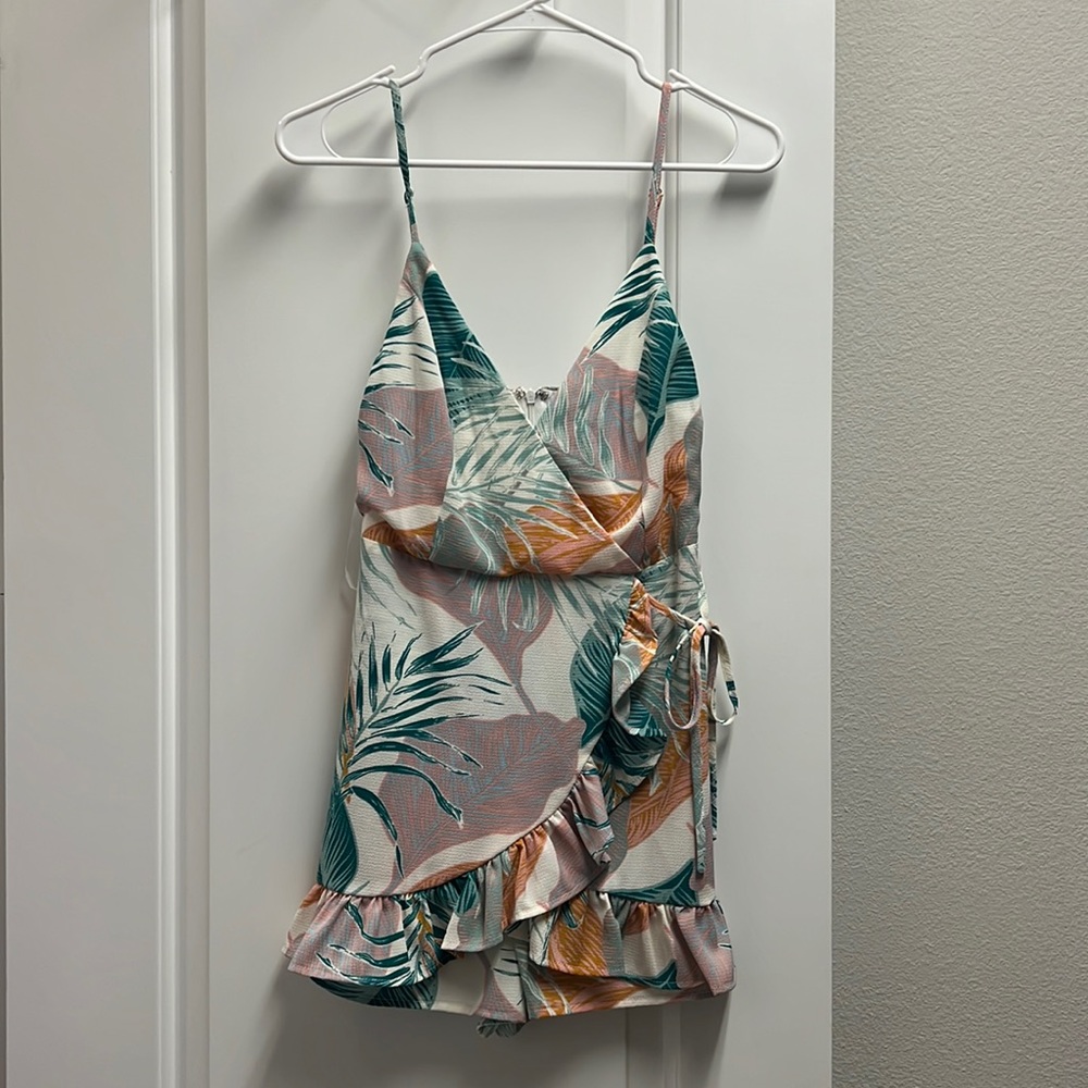 Pink Lily - Tropical Romper